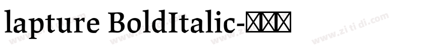 lapture BoldItalic字体转换